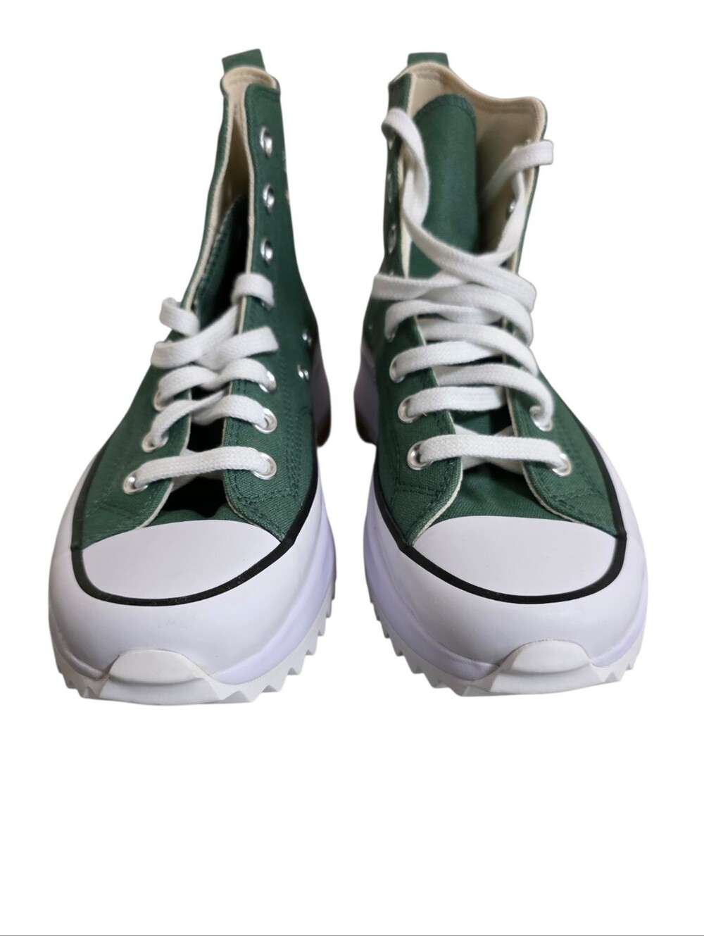 Converse Run Star Hike Platform Little Flowers in Admiral Elm Green Size 9 NWOB - Picture 3 of 6